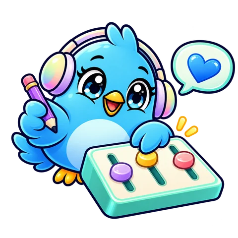 PikuZen bird tuning a personal voice with sliders